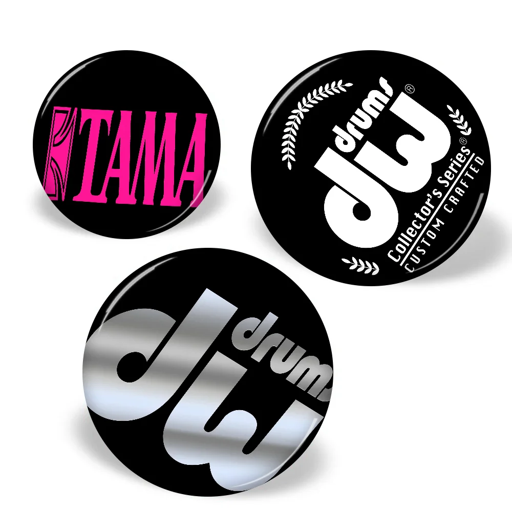 موضة T-Tama ماركة D-Drum 58 مللي متر اليدوية بروش الكرتون تأثيري شارة على ظهره مجوهرات اكسسوارات هدايا