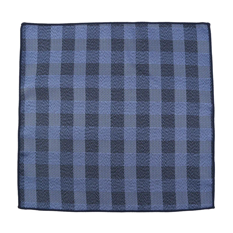 Mouchoir de poche en microcarence pour hommes, mouchoir Hanky fait main, design de marque de luxe, bleu marine, mode, jacquard