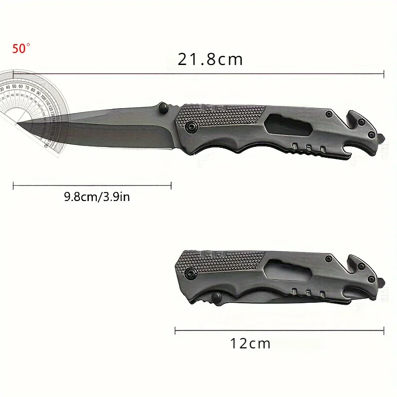 2024 NEW 1pc High-hardness Outdoor folding knife，Stainless steel portable EDC pocket knife，Multifunctional fruit knife