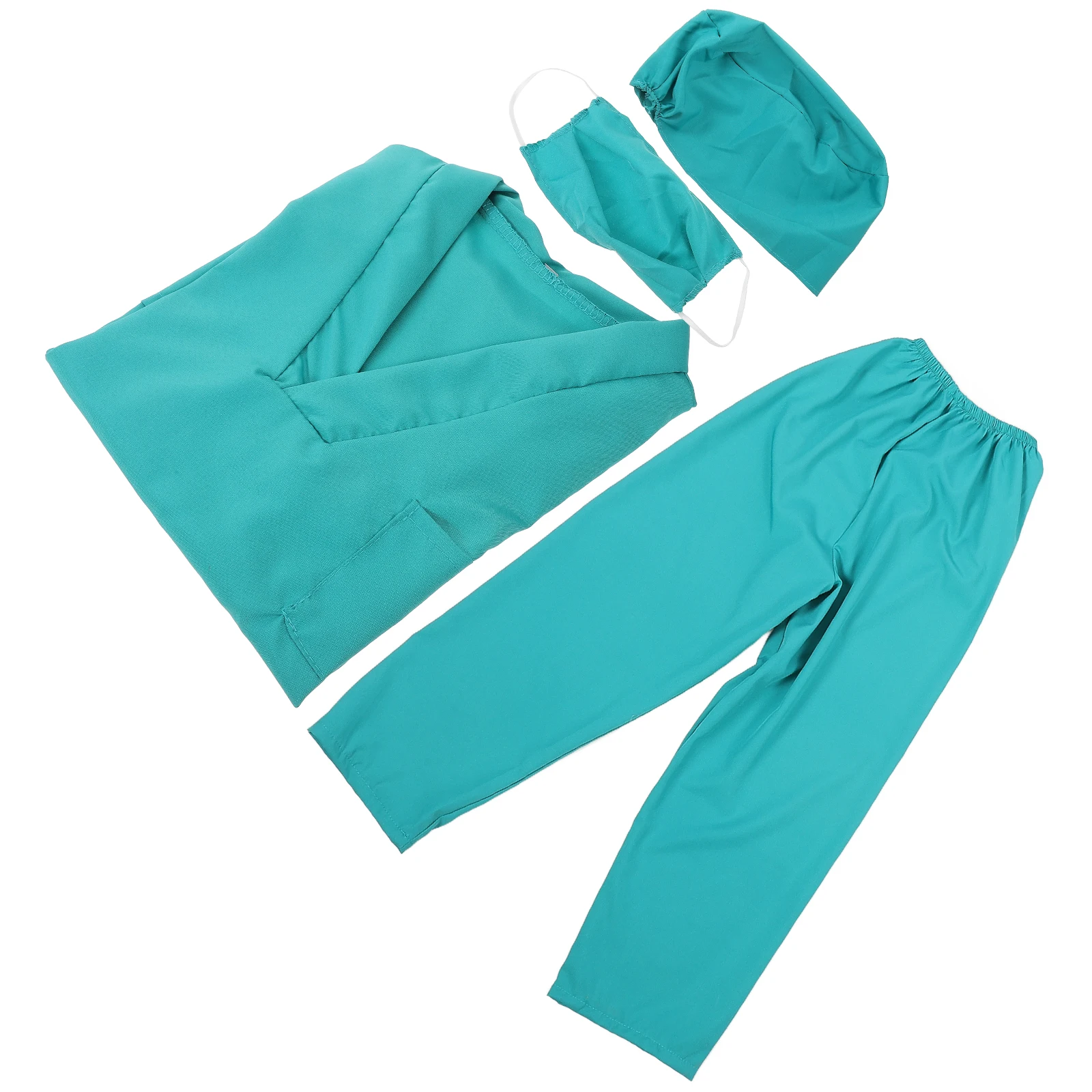 

1 set s Doctor Costume Cotton Comfortable Cosplay Nurse Suit 120cm V Neck Toddler Coat Role Play Birthday Party Accessories