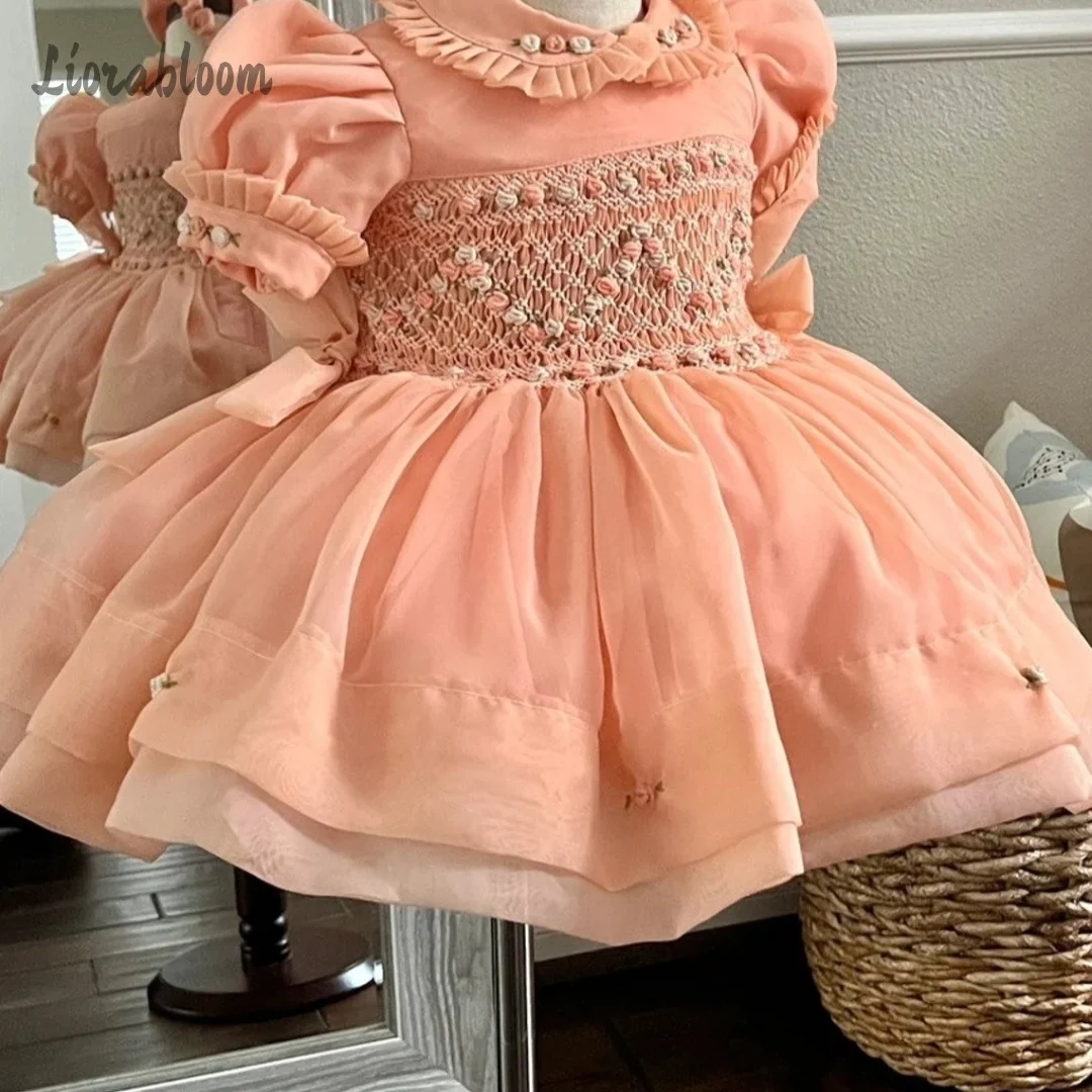 Abito da damigella personalizzato, vestito colorato, abito con colletto babydoll intricatamente lavorato, abbigliamento per feste di matrimonio, vestito da sposa