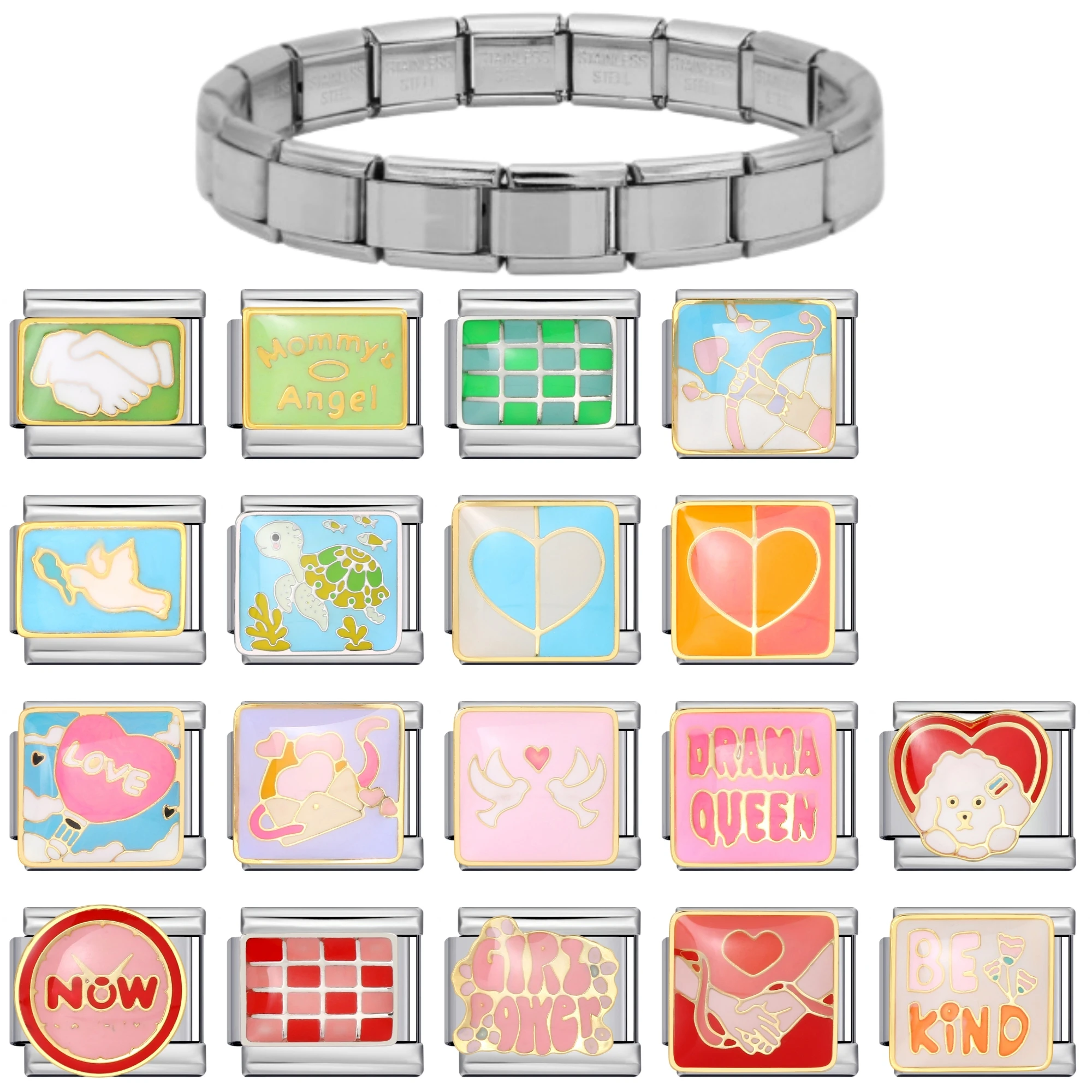 Красивая-Любовь-Сердце-Стрела-Романтические-Английские-Слова-Дизайн-Итальянские-Подвески-Подходят-9-мм-Браслет-Из-Нержавеющей-Стали-Ювелирные-Изделия-diy-Подарок-ydl383