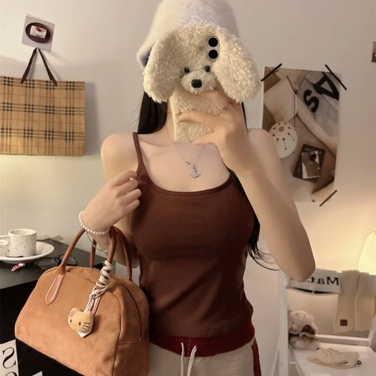 Otoño Invierno nuevo Sle Slim Fit térmico Csole con almohadilla en el pecho diseño flotante chica de moda Sle ropa interior Top para mujeres