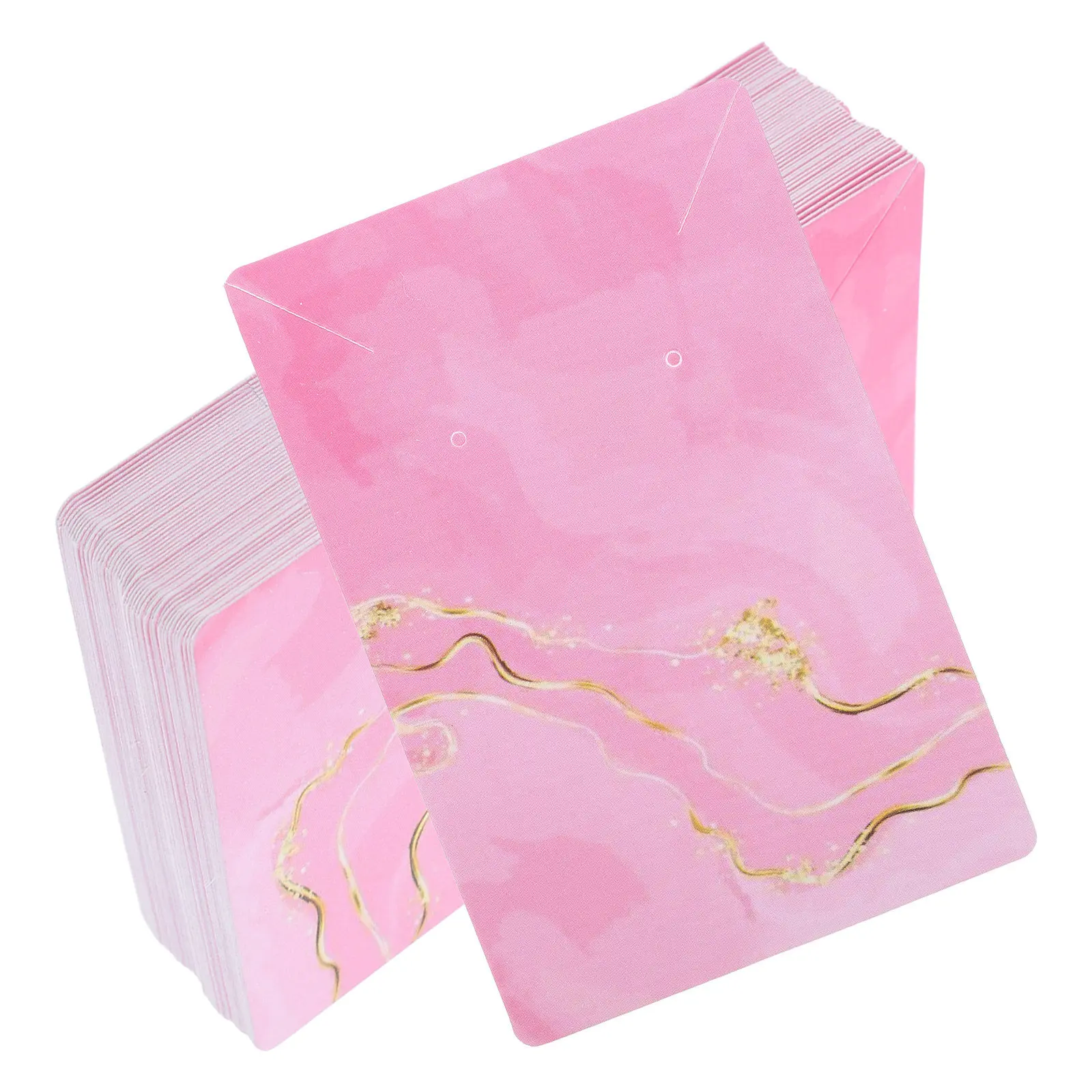 

100Pcs Jewelry Display Cards for Earrings Studs Paper Earring Holder Cards with Hole for Organizing Jewelry Storage and Vendor
