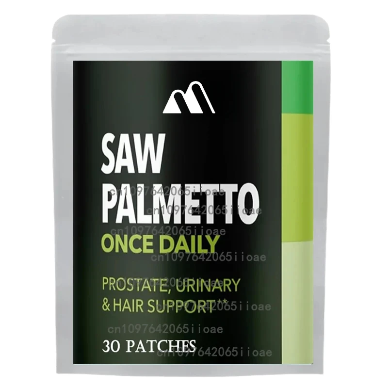 Saw Palmetto Transdermal Patch untuk Kesehatan Rambut & Dukungan Kesehatan Pria 30 Patch