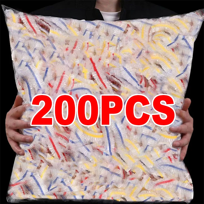 Plastikowa jednorazowa pokrywka na żywność Kolorowe elastyczne pokrowce na żywność Pokrywka do przechowywania świeżych produktów Kuchenne nylonowe torby do pakowania Torba do przechowywania