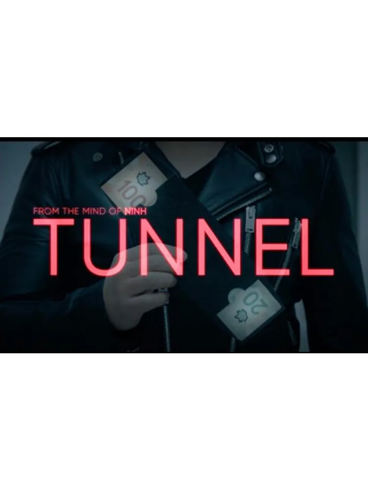 

Tunnel (DVD and Gimmicks) By Ninh and SansMinds Street Magic Tricks,Bar Trick,Illusion,Close Up Magic Props Easy To Do Mentalism