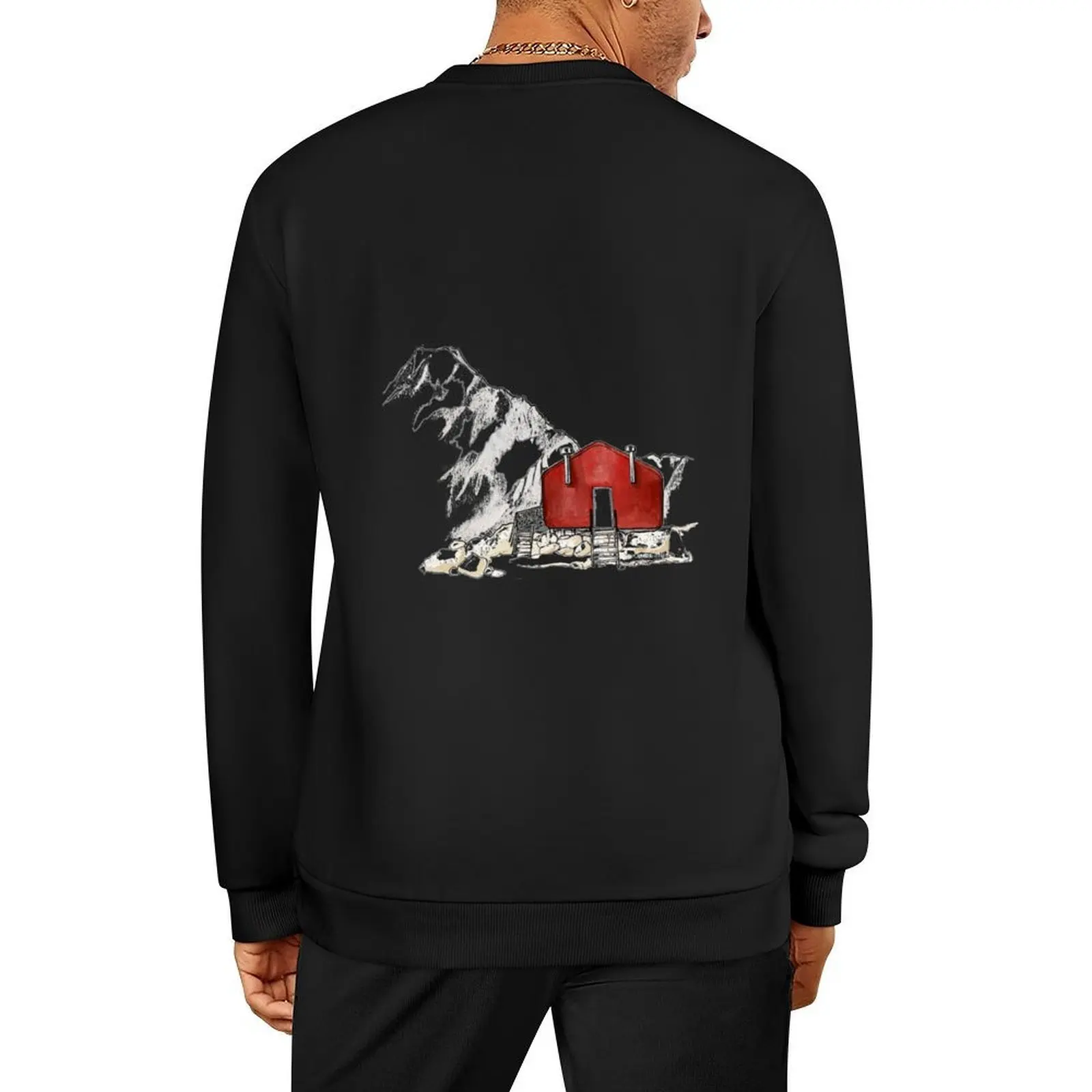 

Mueller Hut, Mt Cook Pullover japanese style clothes for men tracksuit men clothing hooded sweatshirt
