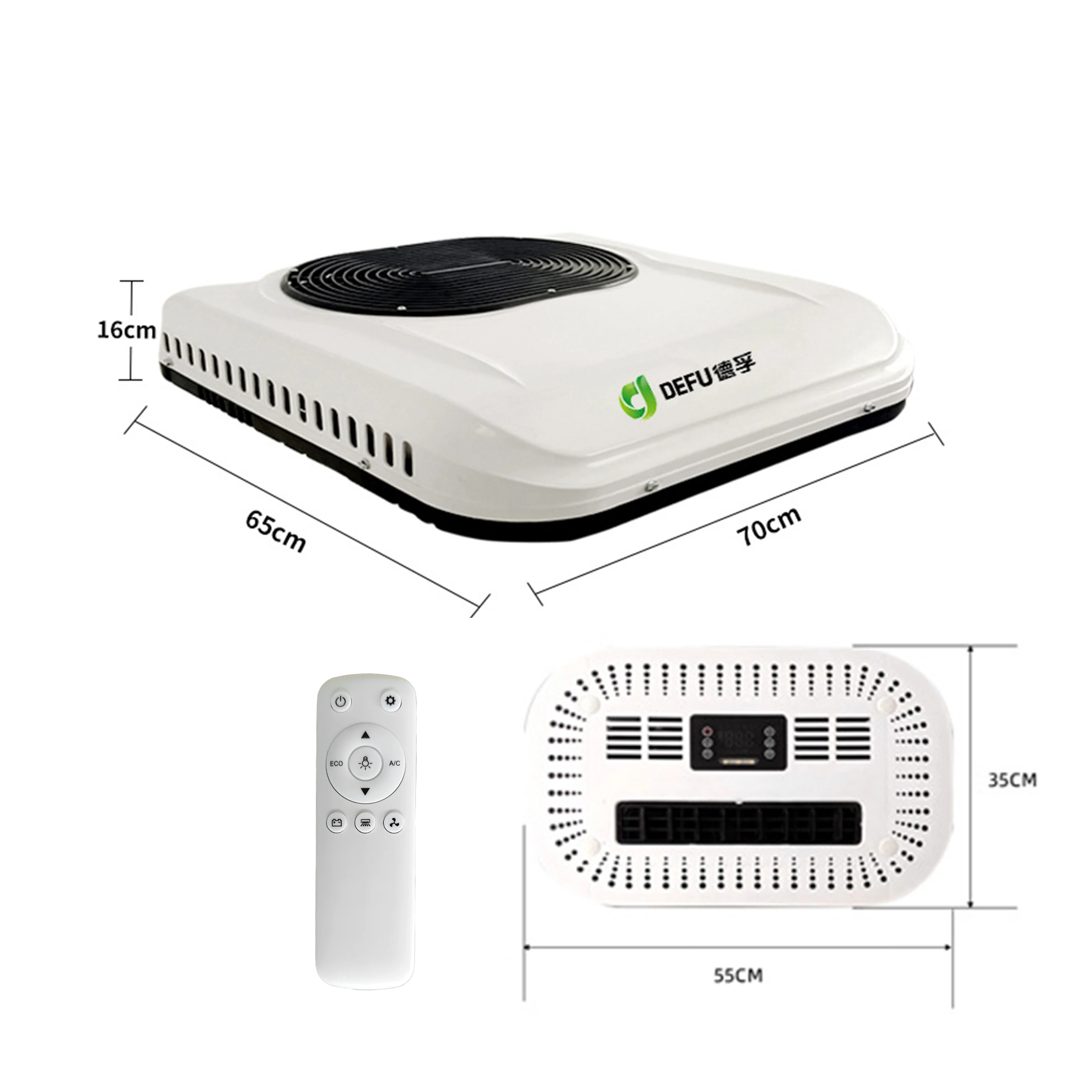 High Cooling Capacity Truck Ac Motor 24v Air Conditioner Truck Air Conditioning For Truck RV Camper Van