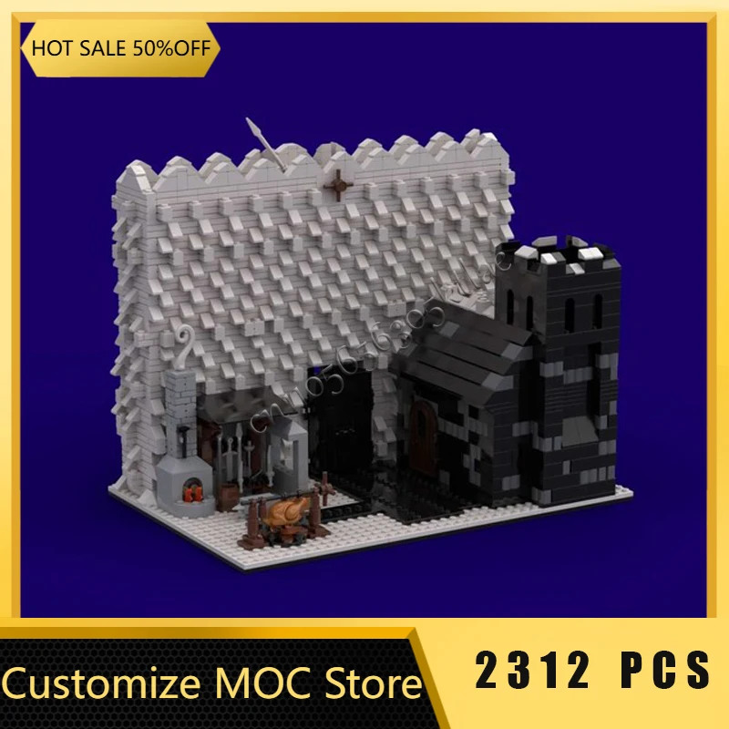 ตัวต่อ 2312 ชิ้น ชุดกำแพงเมืองยุคกลางสุดหรู พร้อมทหารยาม ของเล่นประกอบเอง เสริมสร้างการเรียนรู้ ของเล่นเด็ก ของขวัญเซอร์ไพรส์