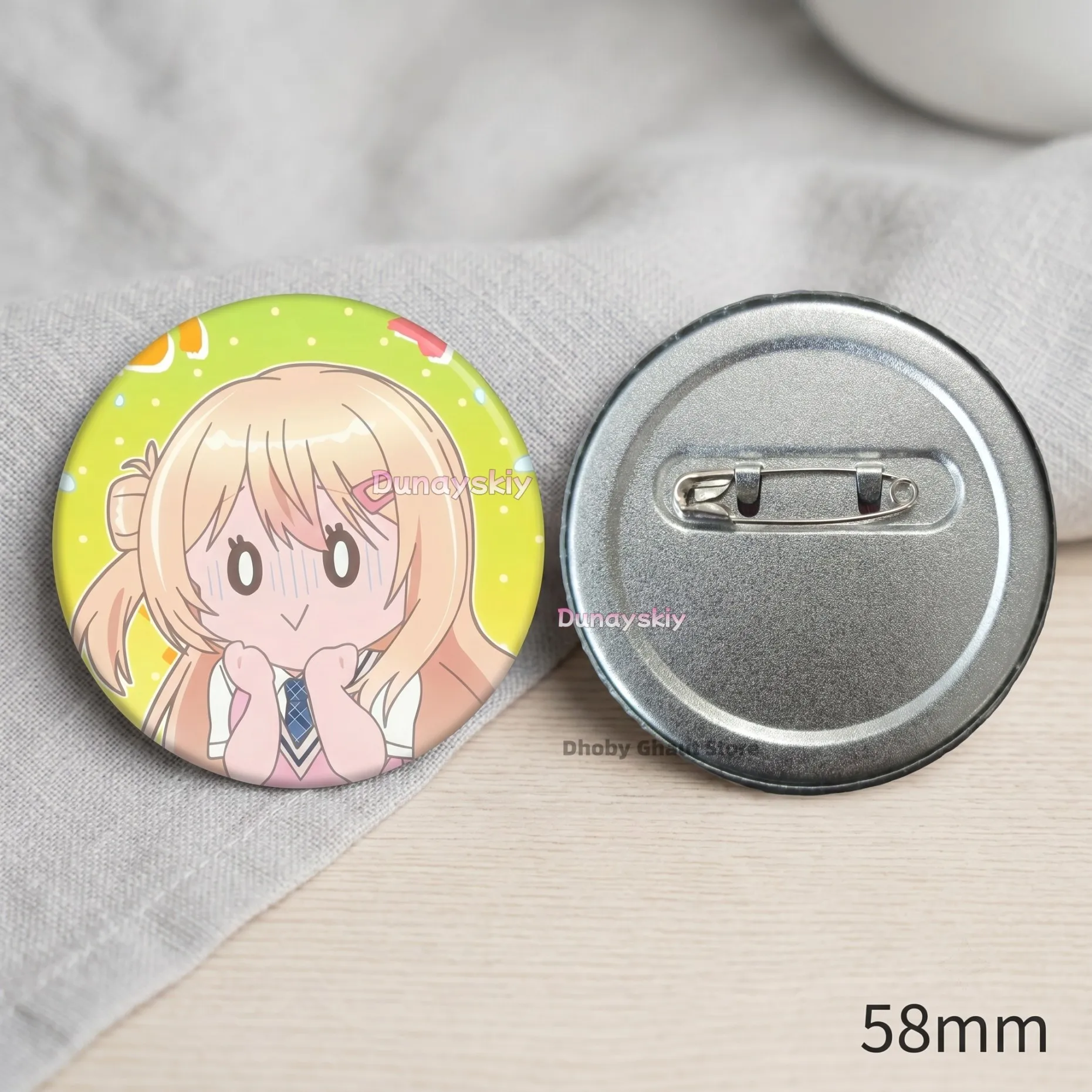 Maki Maehara Umi Asanagi Yuu Amami Nina Nitta Hoken Second Cutest Girl Class de 2-banme ni Kawaii Onnanoko Pin Badge Nina Nitta