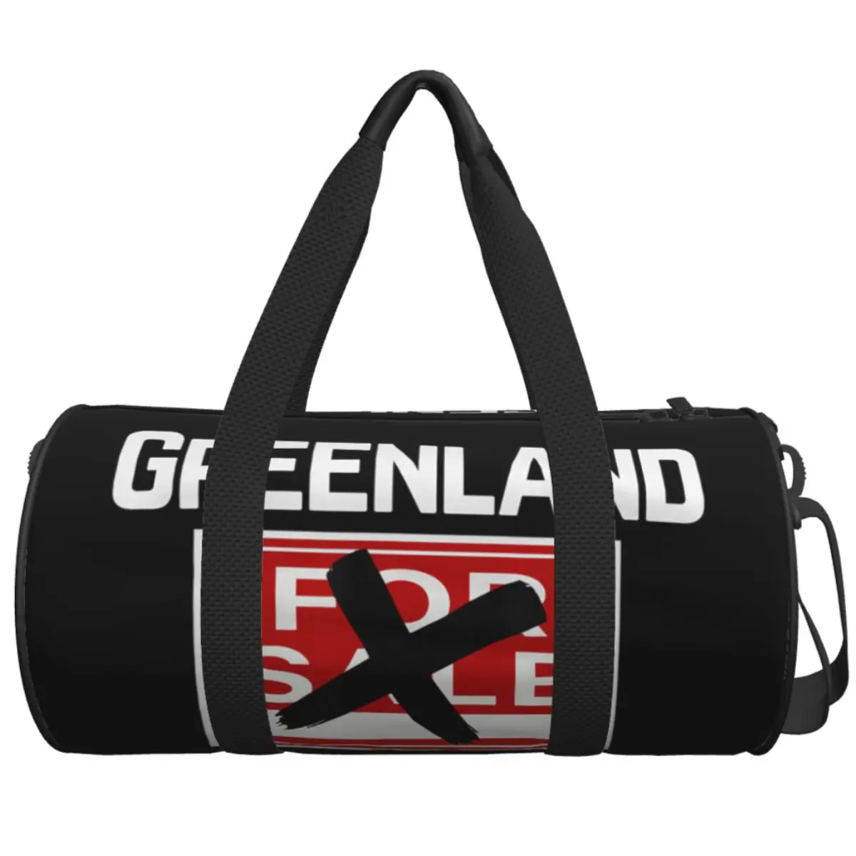 Greenland Is Not For A Sale Travel Bag Swimming Gym Bag Men's Design Large Retro Sports Fitness BagsOxford Handbags