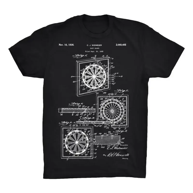 Mighty Circus Dartboard Patent T Shirt 100 Soft Cotton