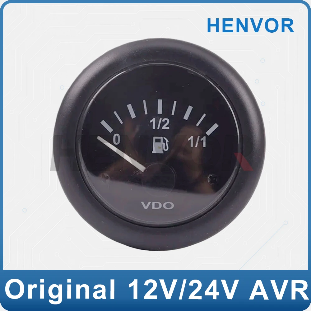 

2V 24V Fuel Level Gauge Meter for Diesel Generator 106.5-6.7 Ohms Genset Accessories Parts