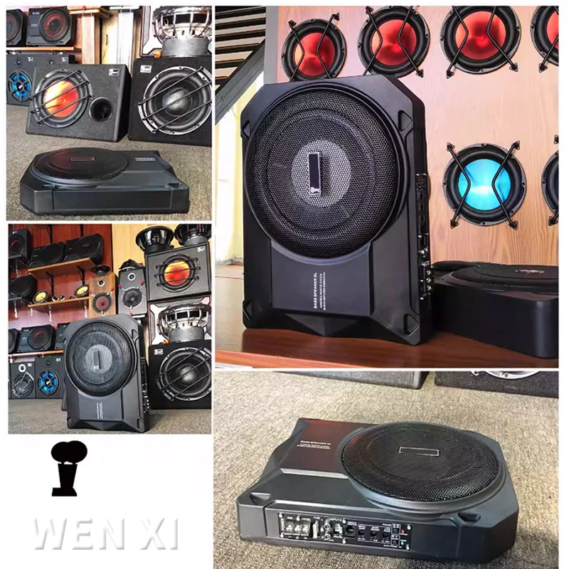 

10 Inch Car Speaker 12V High Power Active RMS 200W Pure Bass Can Be Under The Seat Ultra-Thin Subwoofer Car Audio Modification
