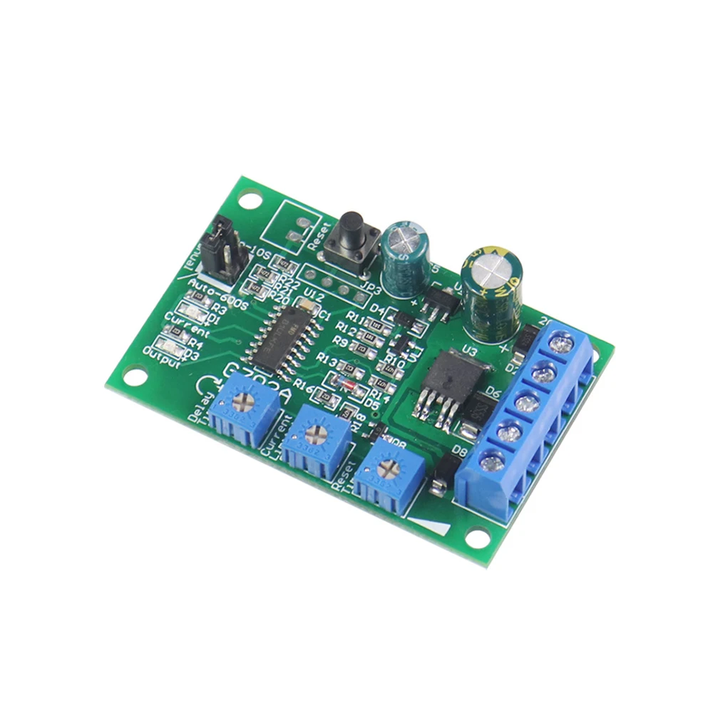 

6V 12V 24V DC Motor Overcurrent Protector Module with Alarm Output Overload Current/Sensitivity Automatic Reset Time Adjustable