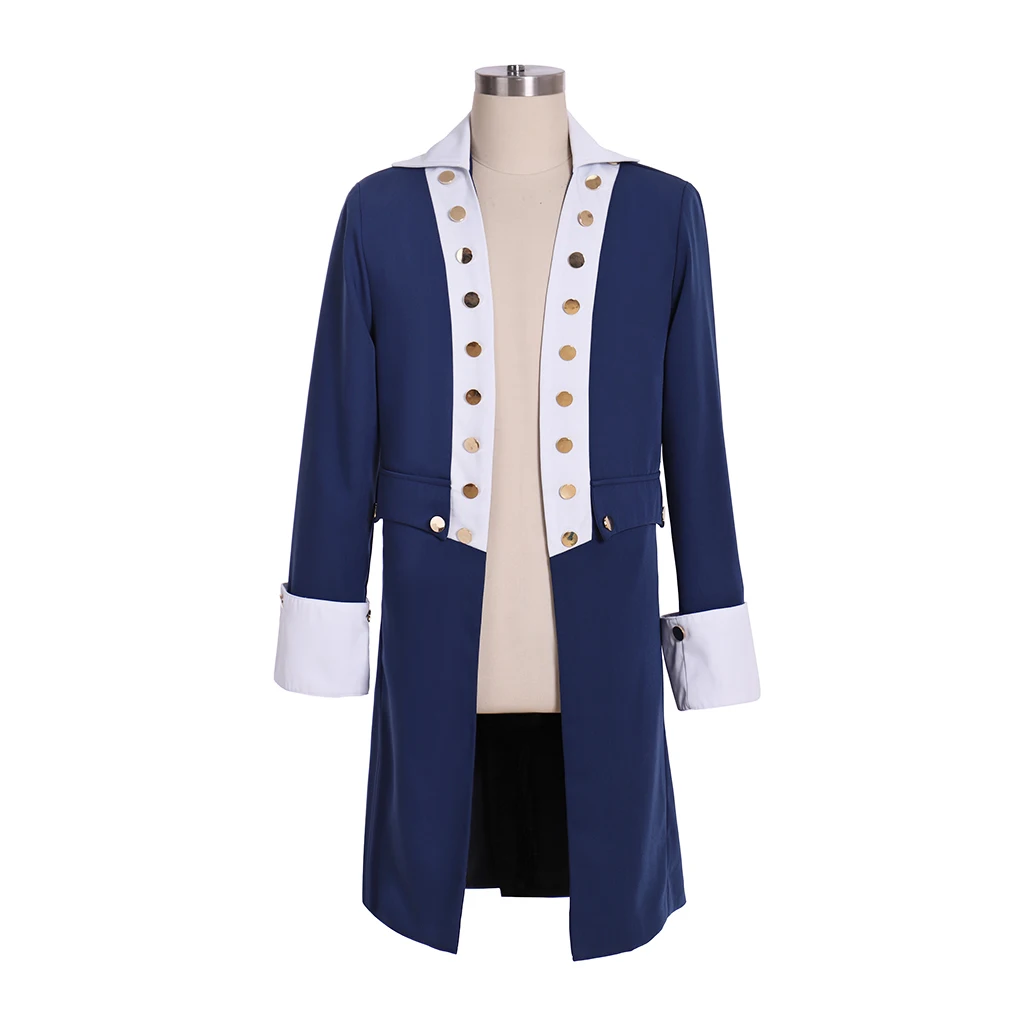 

18th Century Alexander Hamilton Costume For Men Victorian Royal Noble Jacket Halloween Theatre Musical Stage Opera Tailcoat