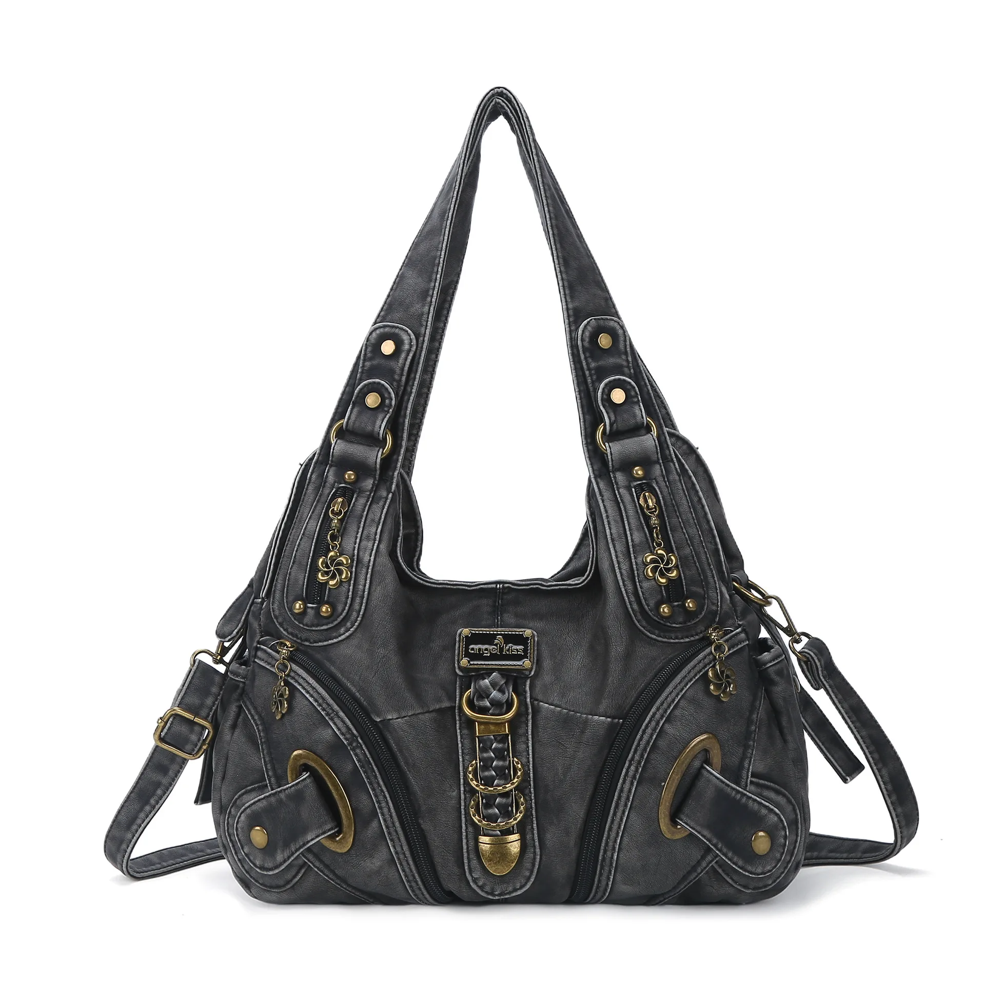 Versatile Women Handbags Fashion Shoulder Bag Large Top-handle Bag Satchel Dumpling Pack Multi-pocket Shoulder Bag Large Purse