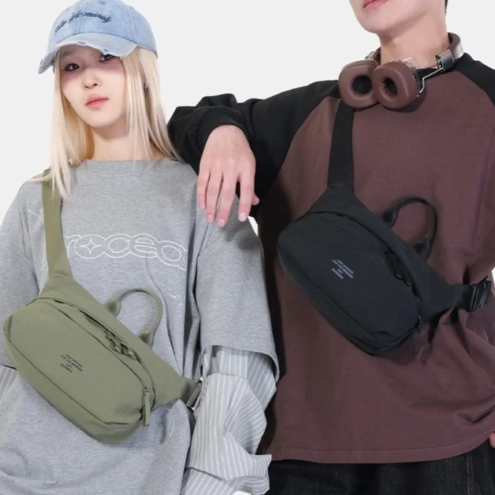 

High Quality Simple Crossbody Bag Casual Versatile Shoulder Bag Large Capacity Chest Bag Women Men