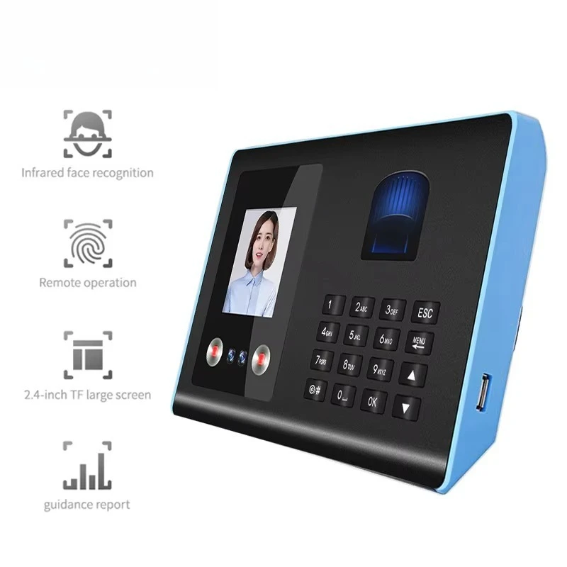 Attendance Machine Fingerprint Communicating Employee Management Recognition Biometric Measurement-Face Recognition