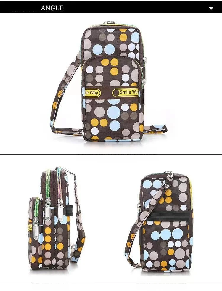 New Waterproof Mobile Phone Bag Printed Handbags Women Bags Women's Crossbody Bags Purse Clutch Phone Wallet Shoulder Bag