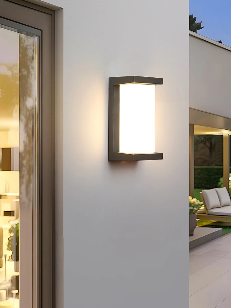 LED في الهواء الطلق الجدار الخفيفة الحديثة داخلي المنزل مقاوم للماء IP65 فناء ضوء الشرفة ضوء شرفة الجدار ضوء بارك ضوء الزخرفية