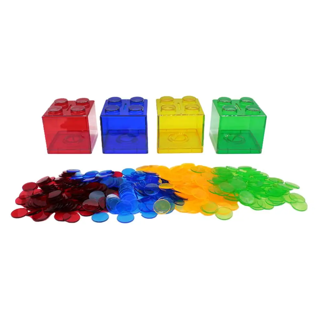 Bingo Chips Counters Game Counting Bingo Chips Bingo Markers for Bingo Game Cards Kids Math Counting Sorting Grouping Toy ( )
