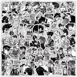 10/30/63Pcs Jojo Bizarre Adventure Kujo Jotaro Stickers Jolyne Cujoh Anime Sticker Skateboard Bike Laptop Black And White Decal