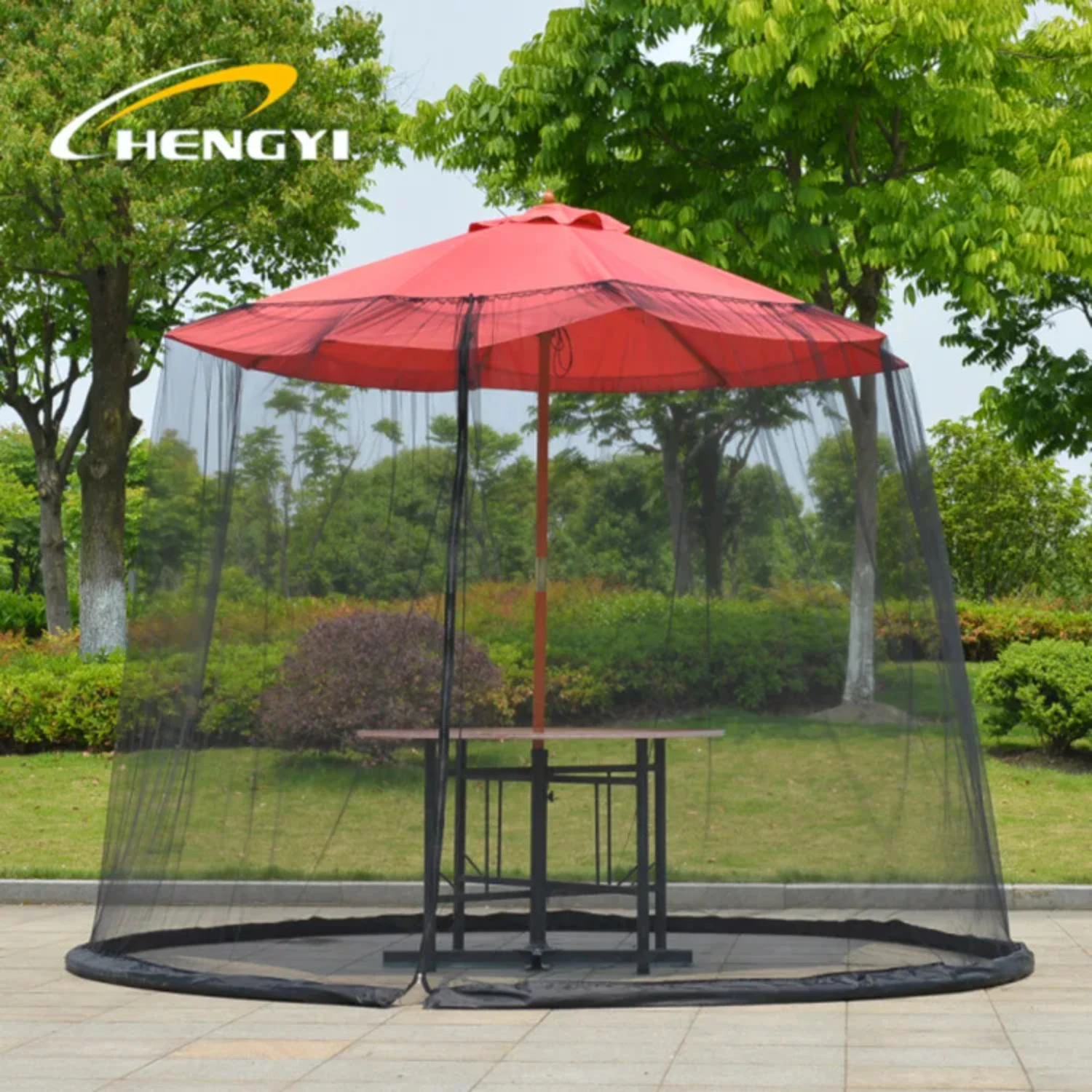 Outdoor Anti-mosquito Umbrella Parasol Mosquito Net Cover Mesh Protect Netting Canopy Patio Table Screen Canopy Umbrella Netting