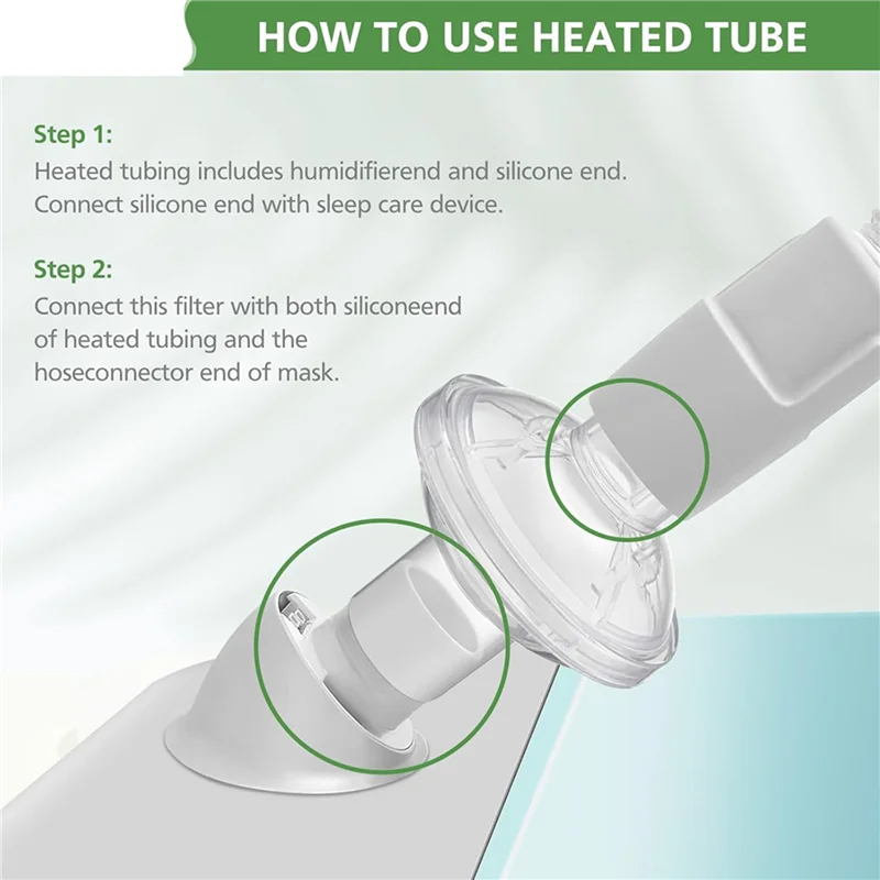A74G-Universal Inline Filter For CPAP And Bipap Machines, For Dreamstation & For Resmed 22MM Tubing Machines 18 Packs