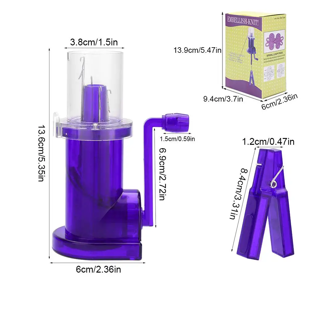 لتقوم بها بنفسك تعمل باليد تزيين اليد متماسكة تلوح في الأفق بكرة الحياكة نسج أداة الحبل صانع سترة آلة التلقائي الكروشيه الملحقات #6