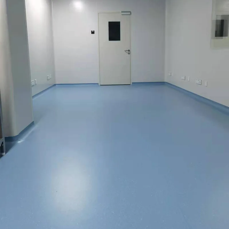 Customize SizeWaterproof Vinyl Floor Linoleum 2mm 3mm Thick Homogeneous Mat Plastic Operating Room Pvc Flooring