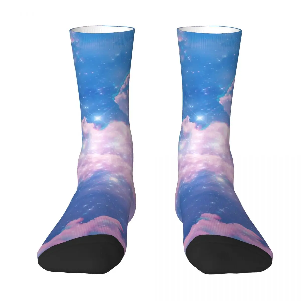 Clouds Aesthetic Stockings Cute Texture Sparkly Abstract Socks Autumn Anti-Slip Socks Women Men Outdoor Comfortable Socks