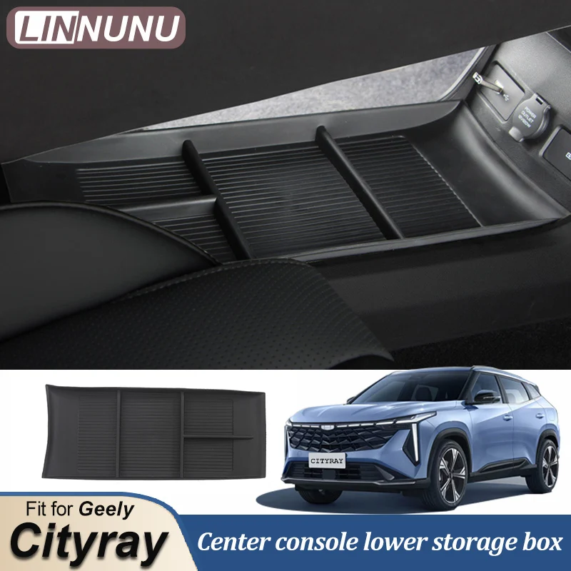 

LINNUNU для Geely Cityray 2024 2025, автомобильный Стайлинг под центральной консолью, органайзер для хранения, ящик для хранения в подлокотнике, автоаксессуары