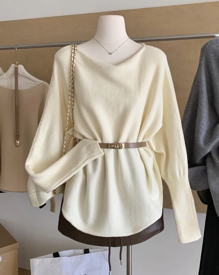 

Womens Pullovers Animal Print Sweater Grunge Distressed Ripped Hole Oversized Striped Kurt Cobain Style 90s Alternative Fleece