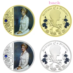 Princess Diana Commemorative Coin Nice Royal Challenge Coin The Last Rose of England Gold/Silver Plated Coin Fans Collection