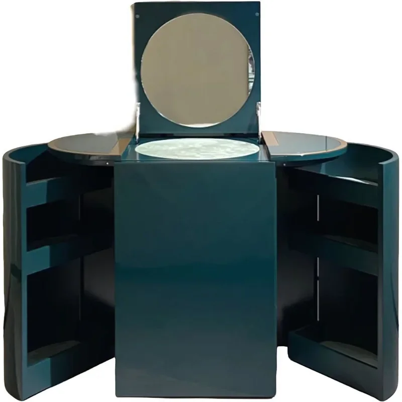 Solid wood dresser, creative storage design, foldable storage jewelry cabinet
