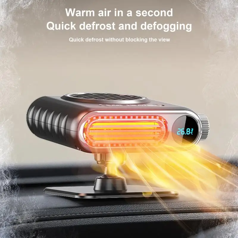 Portable Heating Car Fan 24V 150W Electric Car Air Heater Fan Rapid Heating Auto Windshield Defroster Car Accessories