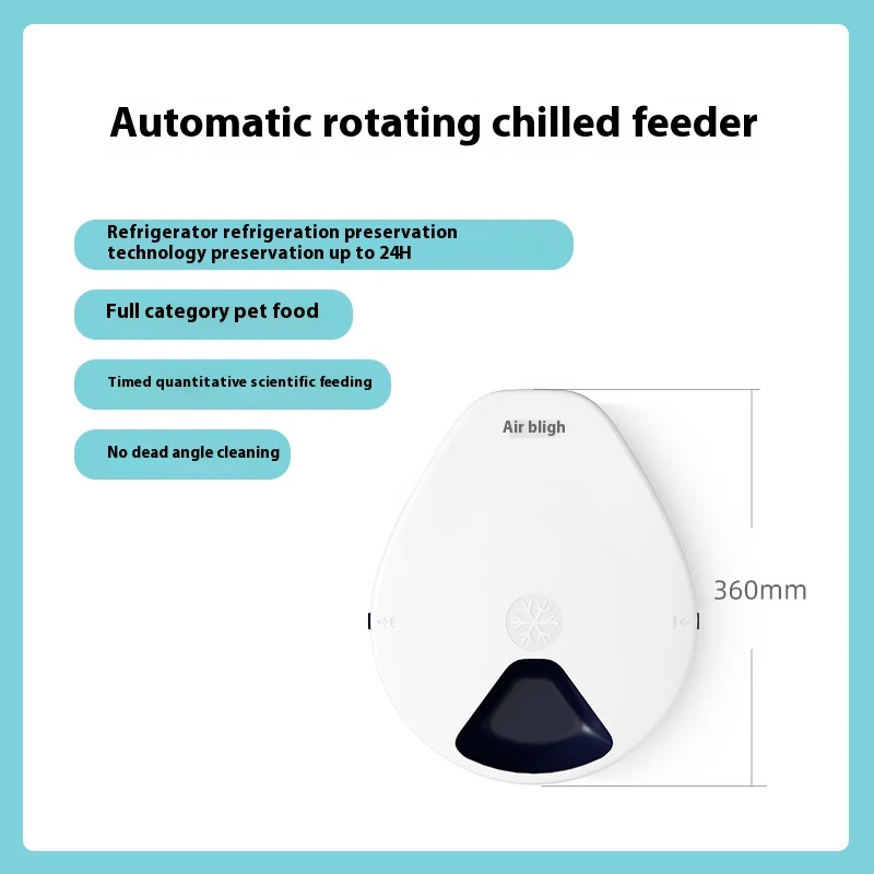 Radish Shape Fresh-keeping Automatic Feeder Cats and Dogs Regularly Control Intelligent Rotary Feeding Separator