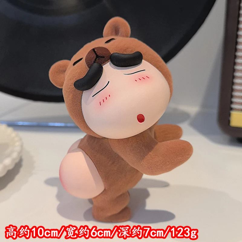 

Anime Shin-Chan Cos Bear Cute Healing Series Desktop Case Small Ornament Gift Trendy Play Decoration Anime Handmade