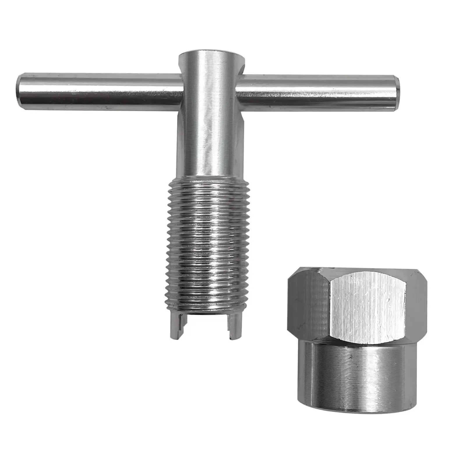 2pcs Aluminum Alloy Faucet Cartridge Puller Tool T-Handle Wrench for 1200 1222 1225 for Bathroom Kitchen Plumbing Repair Wrench