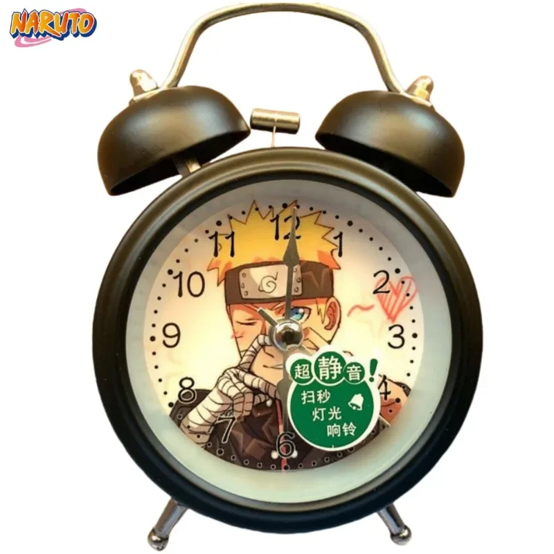 Naruto Uzumaki Naruto Hatake Kakashi creative metal silent travel time alarm clock boys dormitory wake-up artifact birthday gift