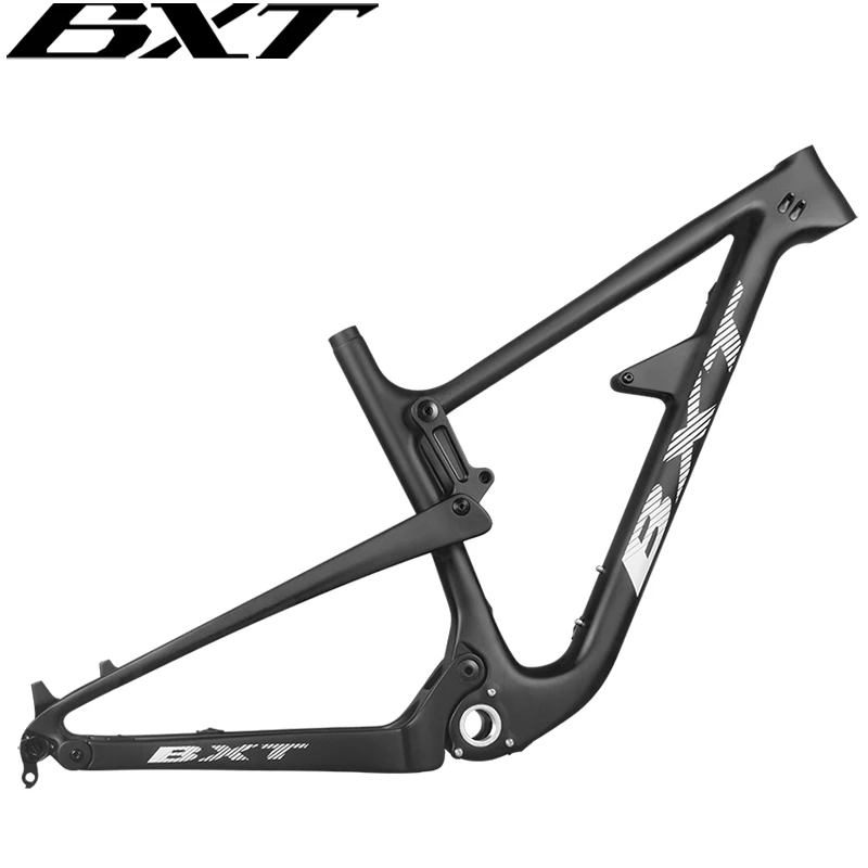 

New AM Suspension Carbon Mountain Frame 29er Travel 150mm Thru Axle Cross MTB Bike Soft Tail Full Carbon bicycle 142/148X12mm