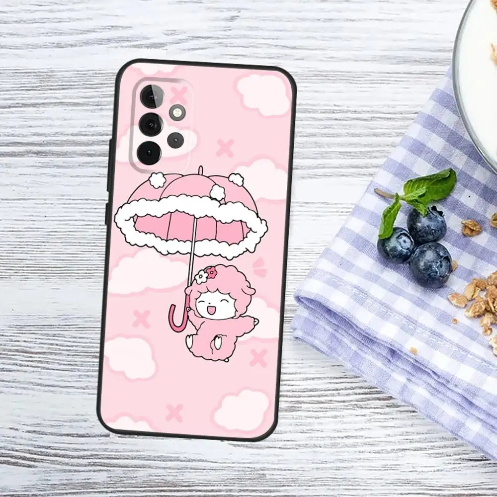 Чехол для телефона Animals Game Crossing для Samsung Galaxy A13, A21s, A22, A31, A32, A52, A53, A71, A80, A91 Мягкий черный чехол для телефона