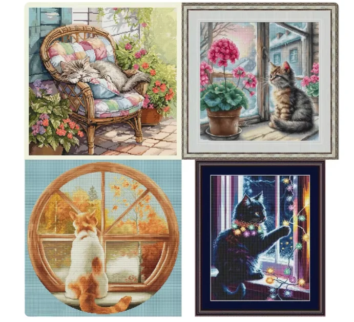 

Cross-stitch electronic drawing redrawing saga format source file, rattan chair waiting for Cross Stitch set
