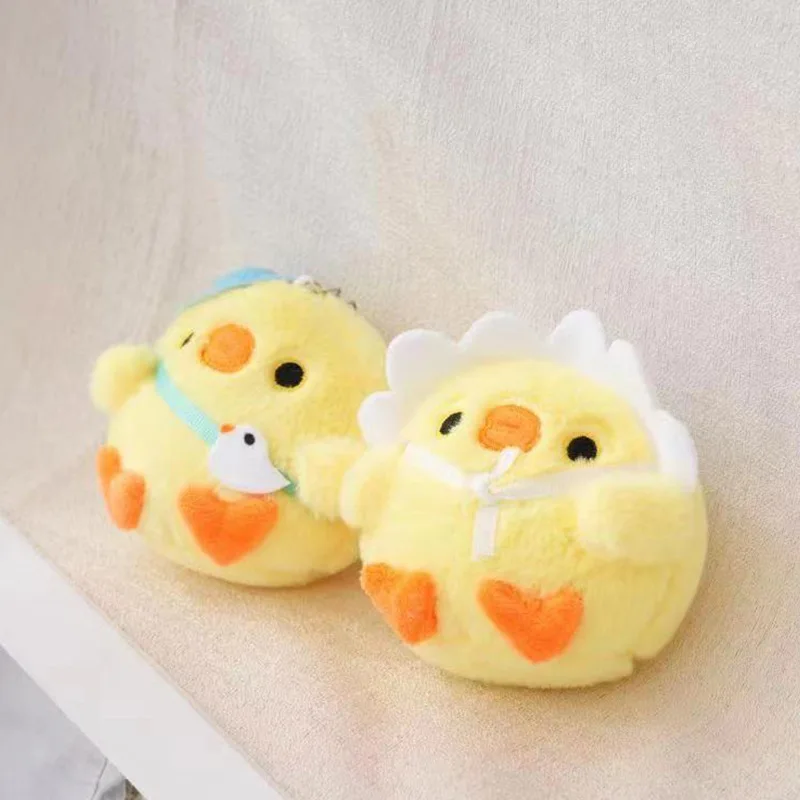 Pelúcia Animal boneca brinquedo com capuz frango mochila amarelo recheado chaveiro, depósito primeiro para obter desconto, muitos mais de 30 pçs/lote, atacado