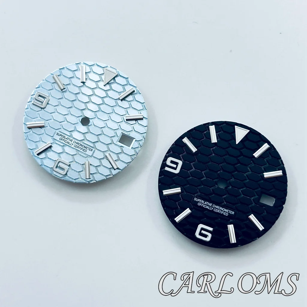 جودة عالية 29 مللي متر NH35 ساعة الطلب الأخضر مضيئة تاريخ جديد 369 ساعة الوجه لتاج 3/3.8 #2