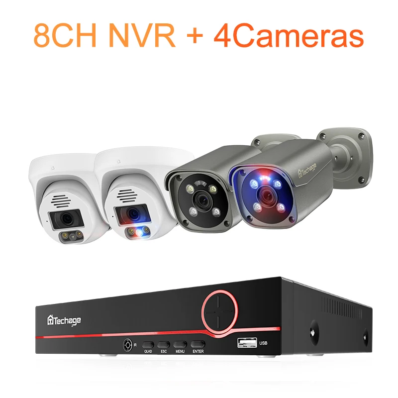 Variant: 8CH NVR and 4 Camera