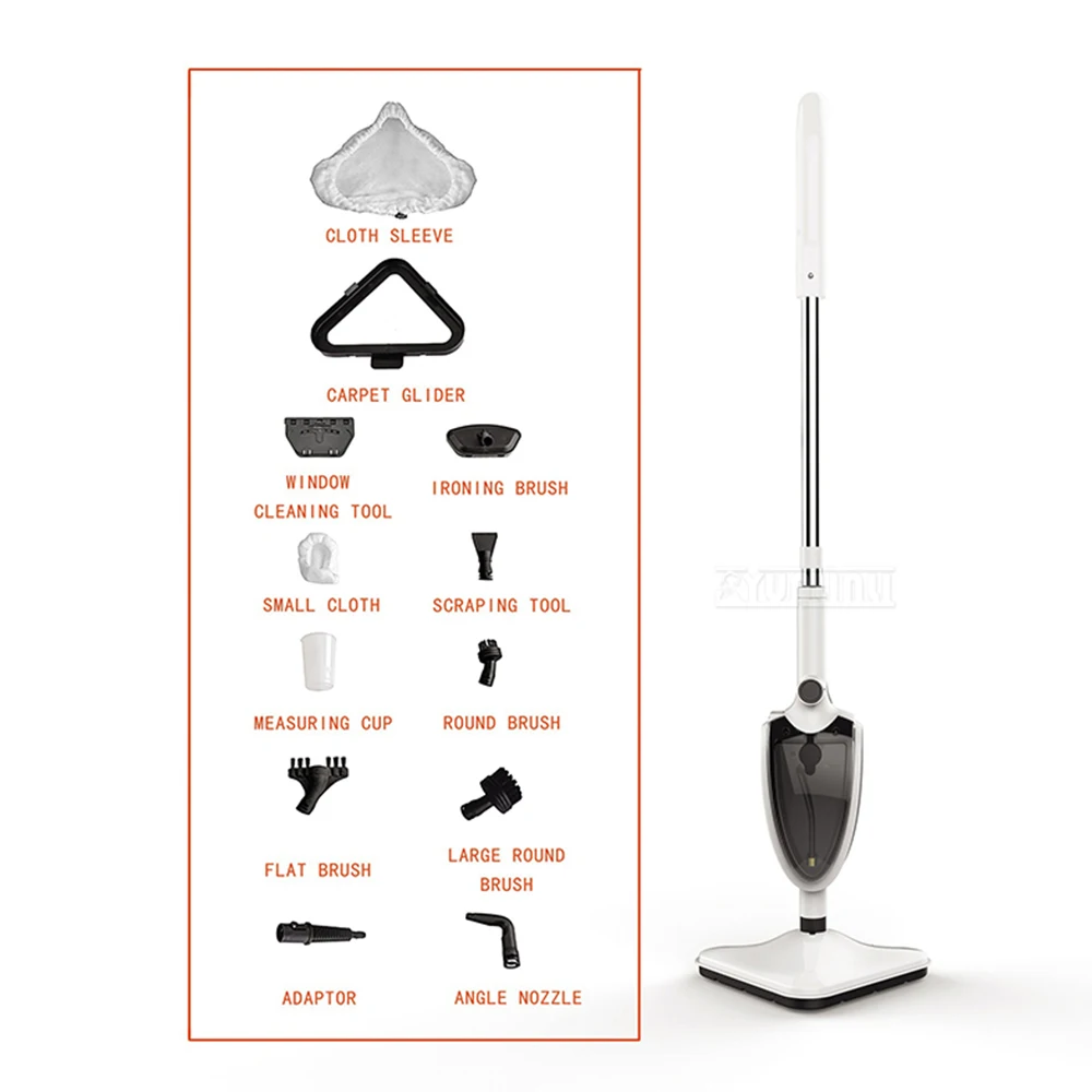 C010 Electric High Temperature Steam Mop Multifunctional Floor Scrubber - Efficient Cleaning Machine for Home Use