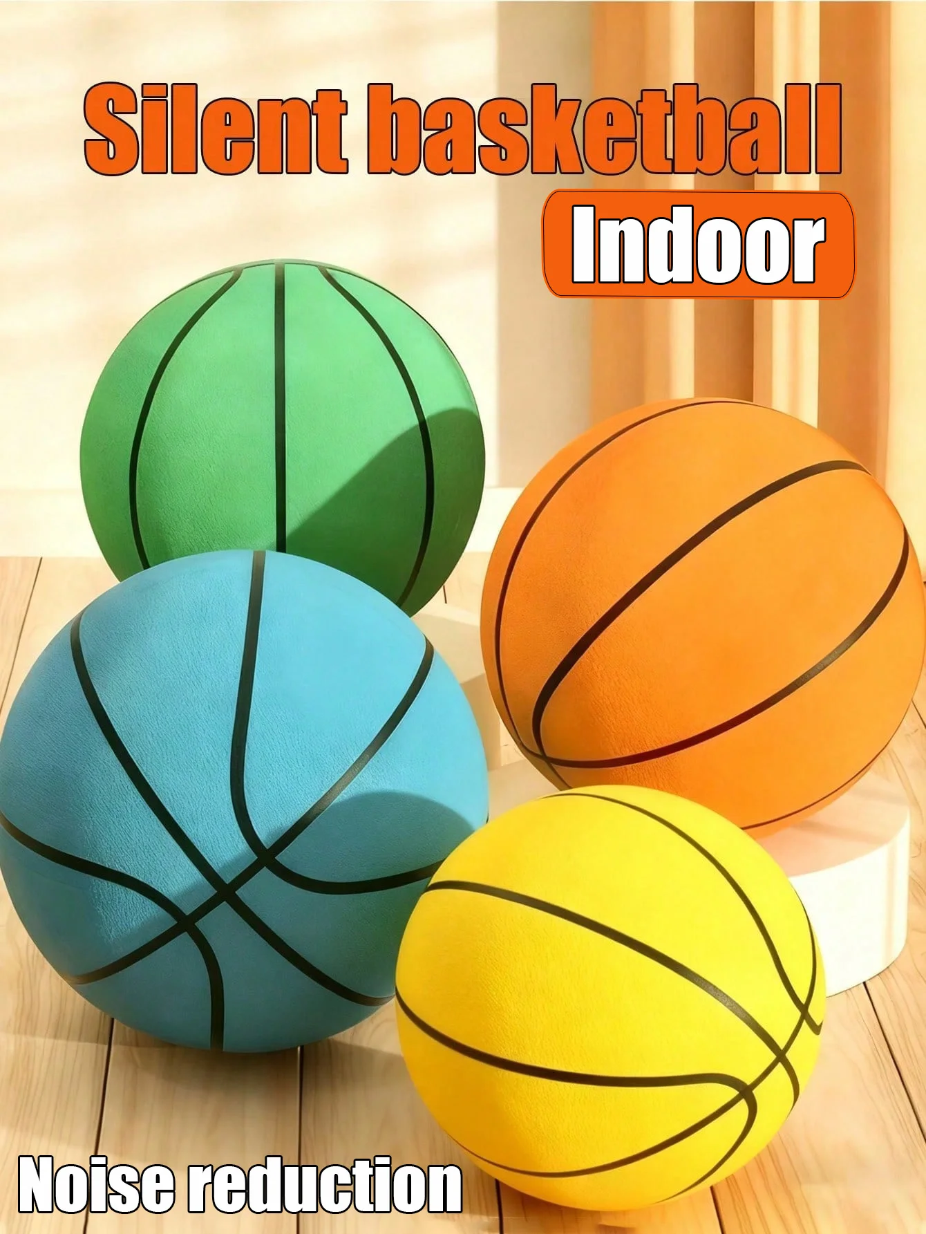 

Этот бесшумный баскетбольный мяч из пенопласта, изготовлен из полиуретана, подходит для различных занятий в помещении.
